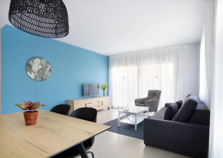 Apartment with 3 bedrooms and pool view Apartments Ibersol Spa Aqquaria Suites Salou Apartment with 3 bedrooms and pool view Apartments Ibersol Spa Aqquaria Suites Salou