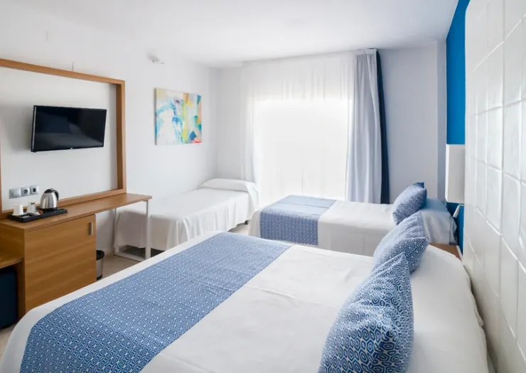 Chambre quadruple avec vue sur la mer Hôtel Ibersol Torremolinos Beach Chambre quadruple avec vue sur la mer Hôtel Ibersol Torremolinos Beach