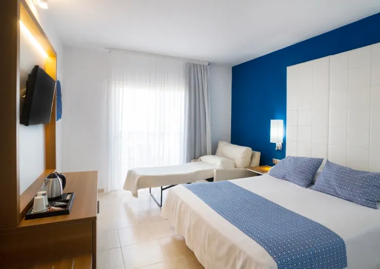 Chambre triple avec vue sur la mer Hôtel Ibersol Torremolinos Beach Chambre triple avec vue sur la mer Hôtel Ibersol Torremolinos Beach