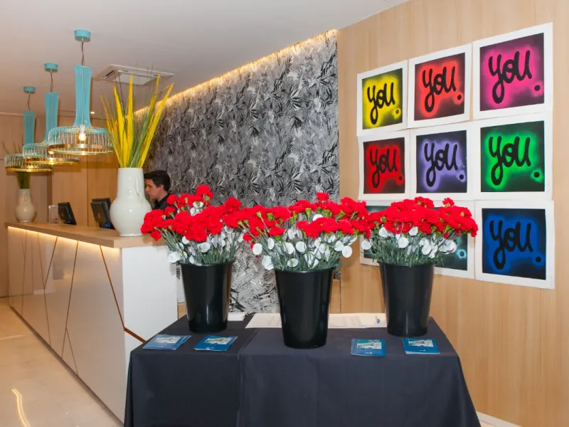 Recepción Hotel Ibersol Antemare Sitges Recepción Hotel Ibersol Antemare Sitges